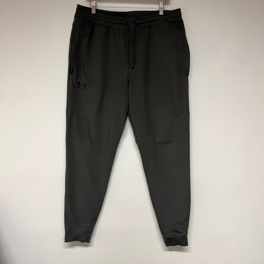 Under Armour Women Performance Joggers Size XL Dark Green Activewear Pants